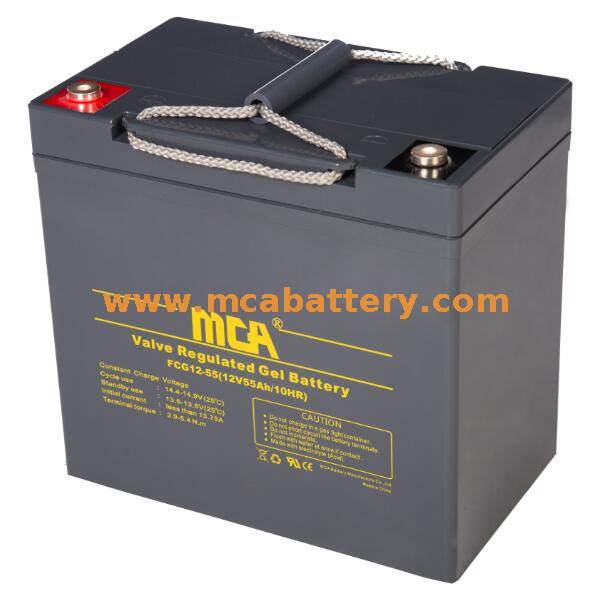 Bateria de gel de armazenamento para indústria de chumbo 12V
